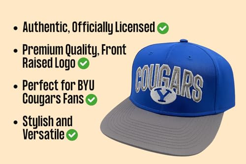 Gorra Snapback Clasica Ajustable Two-Tone BYU miniatura 5