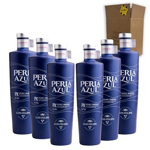 Perla Azul PX Luis Felipe - Celebra los momentos especiales con el licor perfecto Pack 6-70cl