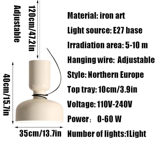Lampe suspendue créative E27 éclairage ciblé sans éblouissement