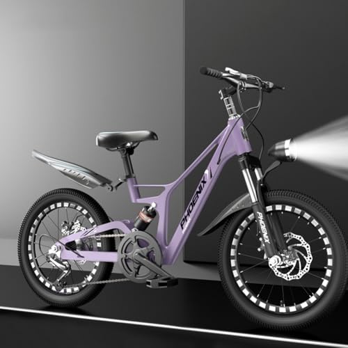 Amecke 子供用自転車 20インチ マグネシウム合金 6 〜 15 歳の男の子女の子 小学生中大子供 18 20 22 インチ 調節可能なシート 軽量 耐震性 耐荷重 正確な変速、感度ディスクブレーキ、滑り止め・耐摩耗性タイヤ、90%組み立てが簡単 (