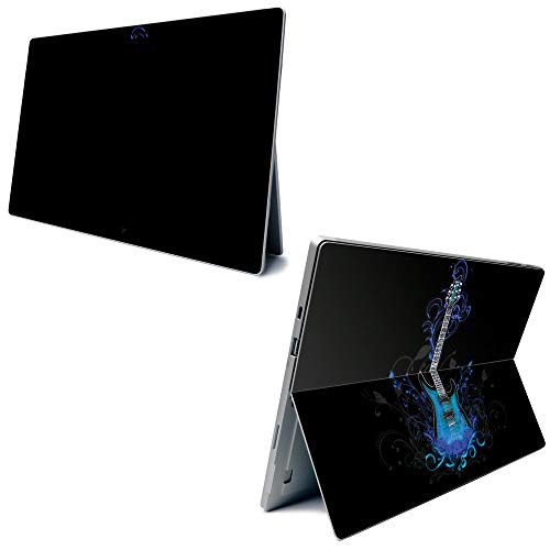 Image of MightySkins Carbon Fiber Skin for Microsoft Surface Pro 7 - Guitar | Textured Carbon Fiber Finish | Easy to Apply, Remove, and Change Styles | Made in The USA