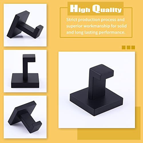 Angle Simple Towel Hook Matte Black, Sus304 Stainless Steel Coat Robe Hook, Hand Towel Holder, Modern Industrial Style Bathroom Wall Hook #TOP7