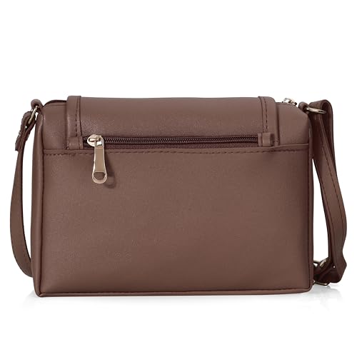 Image of J I ACCESSORIES Women's Stylish Crossbody Sling Bag - Elegant PU Leather Small Shoulder Purse with Adjustable Strap - Casual & Travel Handbag