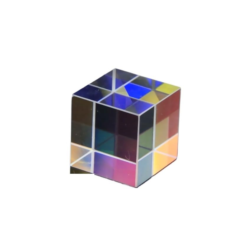 Planarità: prisma cubico 1Pc Cubo Di Vetro Prisma Dicroico X-Cube Prism