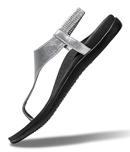 Womans Sandals Flip Flop with Orthotic For Flat Feet Plantar Fasciitis Arch Support Athletic Slide Sandals Relieve Flat Feet, High Arch,4