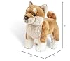 TAMMYFLYFLY Shiba Inu Plush Corgi Pillow Cute Dog Doll Stuffed Animal Plush Toy 12 Inches (Brown) #5