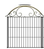 Metall Dekorativer Gartenzaun,（81 cm H x 71 cm B 4 Paneele...