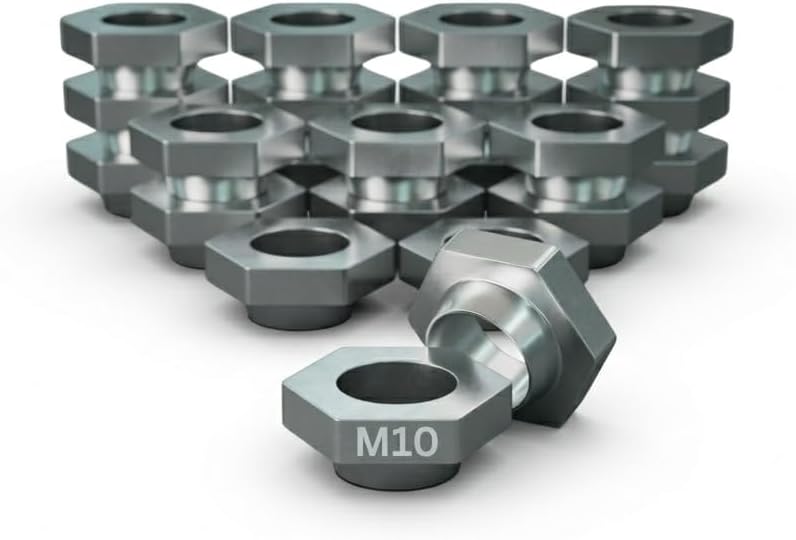 TN25M10 (10mm Hole) Thin Nuts - Pack of 25 for Universal Kit - Professional Stud Extraction - Broken Manifold Removal - Tight-Clearance Areas