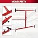 HECASA Truck Bed Lifter Box Lift for Lift Truck Beds Universal Adjustable Red Steel Powder Coated 800LB Capacity