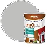 InsOpaint Insulating Anti Condensation Paint - Superior Protection Against Mould & Moisture | Energy Saving Thermal Paint for Walls & Ceilings | Damp Proof Paint - Dove Grey - 5L
