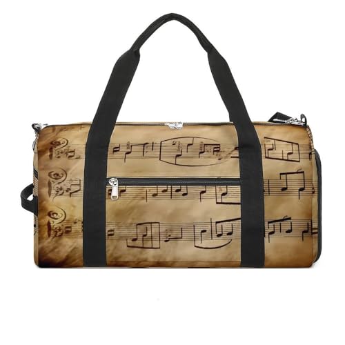 Sac de sport vintage pour la gym et le yoga avec rangement chaussures