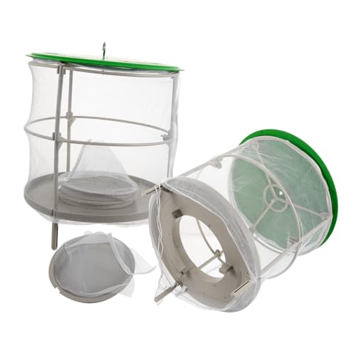 Sosoport 1 Juego Atrapamoscas Pegajoso Juguetes Trampas Los Receptores Neto Avispa Colgantes Fly Catcher Gardiun Flying Insect Trap Red Atrapamoscas Jaulas para Moscas El Plastico 2 Piezas