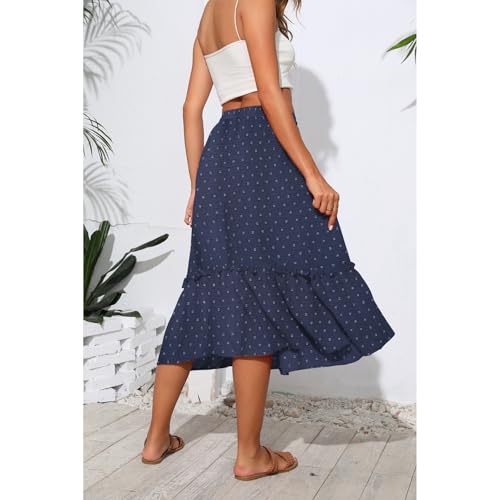 Image of Witsmile High Waist Tiered Skirts for Women Flowy Skirts for Women Long Length with Pockets 2026 Fashion Trendy
