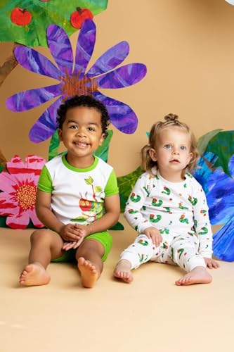 Image of monica + andy unisex-baby Organic Two-piece Shorty Pajama Set
