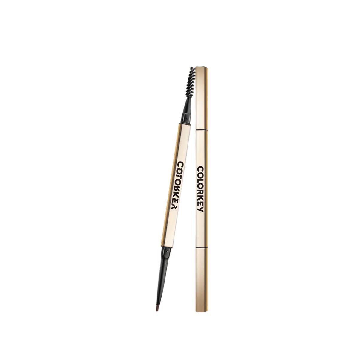 COLORKEY Contour Sketch Eyebrow Pencil: Retractable, Small Triangle Core, Defines Various Brow Shapes, Creates Defined Brows, Long-Lasting Wear (01 Mocha Brown)