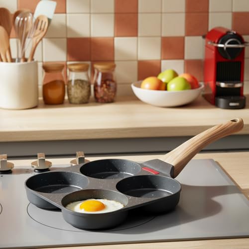 Poêle à œufs antiadhésive pour éviter les aliments mélangés - 4