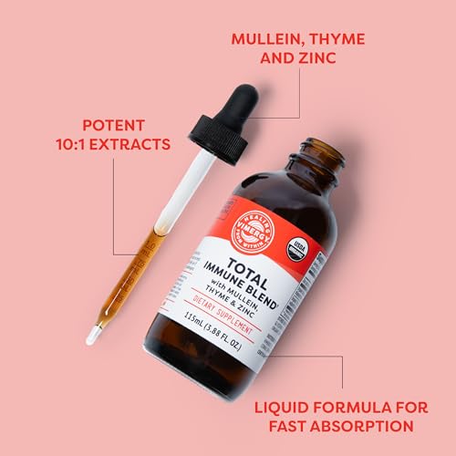 Vimergy Total Immune Blend TM*– Fast-Absorbing Immune Support – All-Season, Zinc, Thyme, & Mullein Drops – Non-GMO, Vegan, USDA Organic, 57 serv (115 mL) - Image 4