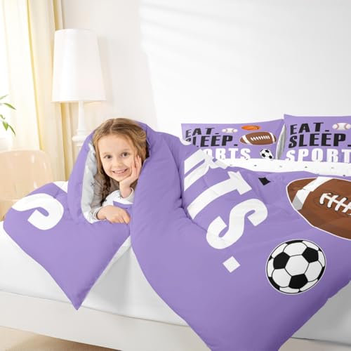 Image of Feelyou Sports Comforter Set Queen Size for Kids Boys Girls