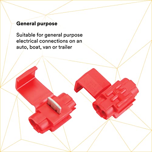 3M Electrical Idc 558-Bulk, Run And Tap, Flame Retardant, Red, 22-16 Awg, (Pack Of 500) #TOP1