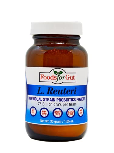 Lactobacillus Reuteri Probiotic Powder 75 Billion cfu's 30 Gram | Digestive & Immune Support | High Potency | L. Reuteri