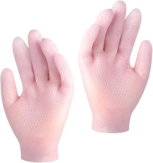 Moisturizing Silicone Gel Gloves for Dry & Rough Hands | Reusable Overnight Spa Hydrating Gloves | Soft Sleeping Hand Care Gloves for Deep Moisturizing & Soft Skin | 1 Pair-image-32
