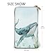 DaihAnle Coastal Whale and Seashell ﻿Hand-Held Wallet Fashionable Long Microfiber Leather Large Capacity