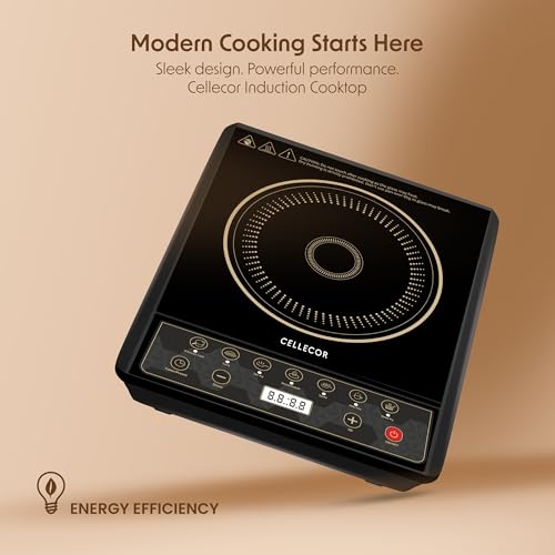 Image of CELLECOR CE06IND Induction Cooker | 2000W | 5 Modes | Auto SwitchOff | LED