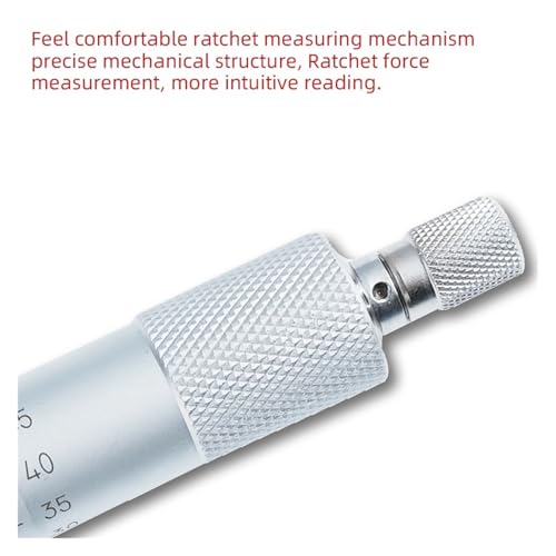 Micromètre de précision 0-25 mm avec résolution de 0,001 mm pour mesure extérieure