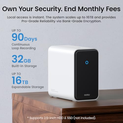 AOSU 4K Security Cameras Wireless Outdoor, 2-Cam Kit with aosuCortex AI, Solar-Powered System, Behavior Detection & Face Recognition, Expandable to 16TB, No Monthly Fee - Image 5