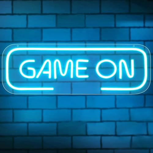Image of LED Game Sign Game Zone Neon Signs Gaming Room Wall Art Decor Man Cave Lights Signs Gamer Home Bedroom Decoration USB Powered Brightness Adjustable