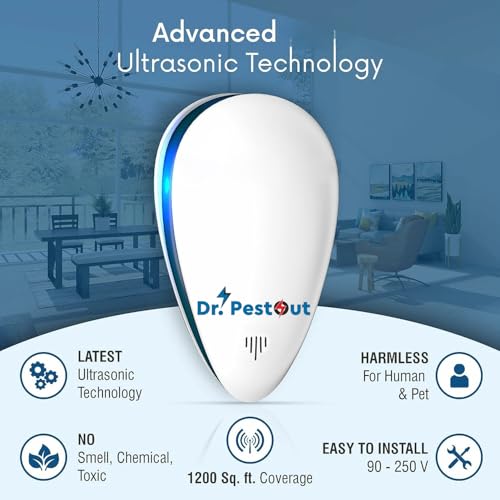 Image of 2025 Ultrasonic Electric Pest Repellent Machine to Repel Lizard,Rat,Cockroach,Mosquito,Home Pest &Rodent Repelling Aid for Reject Ants for Reject Insect Mosquito Killer Machine (PacKkkkk OffF-002)