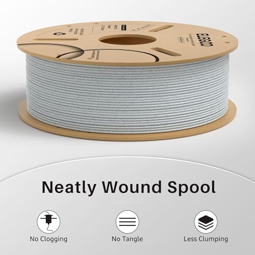 Image of ELEGOO PLA Filament 1.75mm Marble 1KG, 3D Printer Dimensional Accuracy + /- 0.02mm, 1kg Cardboard Spool (2.2lbs) Fits Most FDM 3D Printers