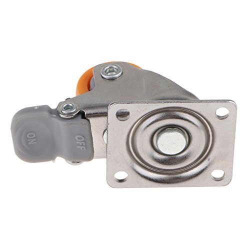 Almencla 5 peças rodas de nylon 13 kg rodas giratórias industriais móveis 2,54 cm