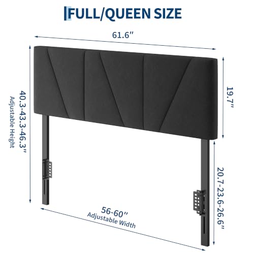 Garvee Full/Queen Size Headboard Only, Linen Upholstered HeadBoard, Black by Garvee - Used condition - Image 2