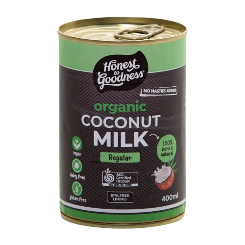 Honest to Goodness, Organic Coconut Milk, 400 ml - Simply full of sweet and creamy, pure coconut goodness! Extracted from coconut flesh to a delicious milk.