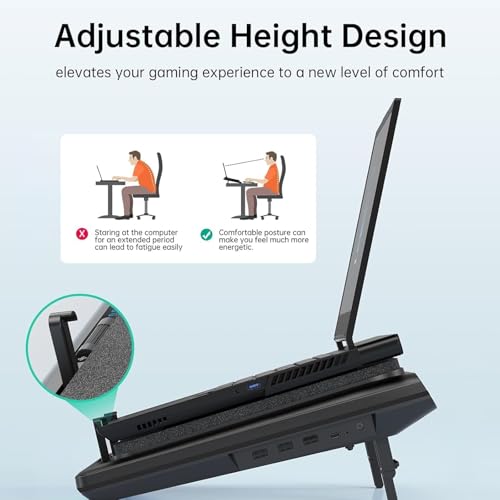 Base de refrigeración para laptop con ventilador de 5.5 pulgadas miniatura 6