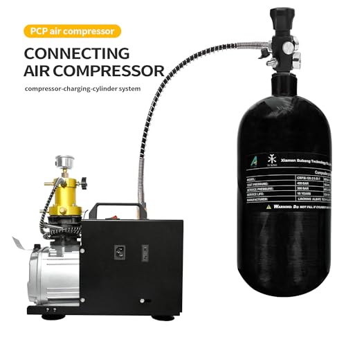TUXING 4500psi High Pressure Composite Cylinder,2.5L Carbon Fiber Gas Cylinder, Diving Scuba Tank, PCP Paintball Air Tank (Empty Bottle), M18*1.5 - Image 4