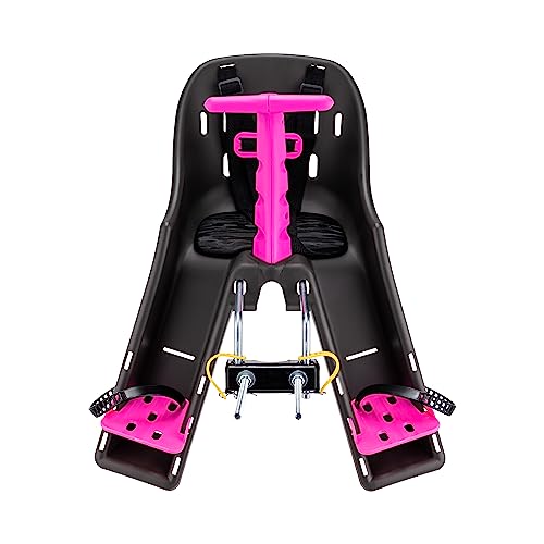 CADEIRINHA DIANTEIRA BABY BIKE GRAFITE COM ROSA