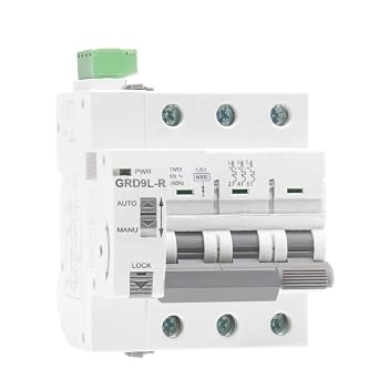 Din Rail Circuit Reclosers Breaker GRD9L-R GYM9 3P MCB 6KA Intelligent MCB SafetyGYM9-3P-MCB-16A