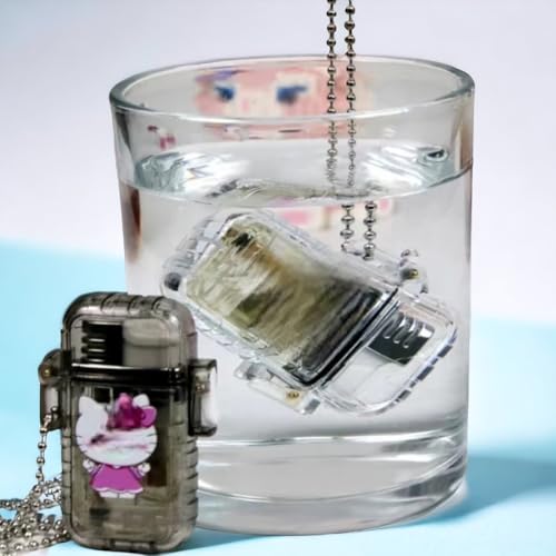 Encendedor Transparente Kulomi Kitty Cat Kawaii miniatura 3
