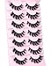 Mink Lashes Fluffy Wispy Lashes Natural Look 3D False Eyelashes D Curl Russian Strip Lashes 7 Pairs Short Fake Eyelash Pack by EYDEVRO