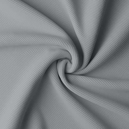 Premium Rib Knit Stretch Fabric by the Yard – Soft, Durable Polyester Jersey for Activewear, Fashion, and Crafts – 1 Yard (Versatile White) 9 Premium Rib Knit Stretch Fabric by the Yard – Soft, Durable Polyester Jersey for Activewear, Fashion, and Crafts – 1 Yard (Versatile White) - Image 8