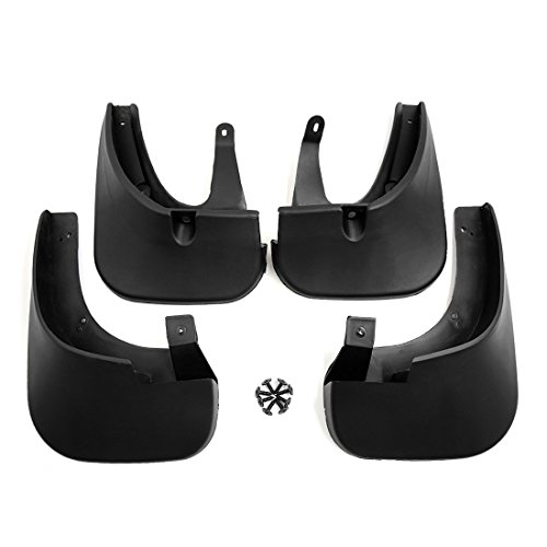 uxcell Black Plastic Car Front Rear Fender Mud Flaps Mudguards Splash Guards Set for Hyundai Tucson 2013