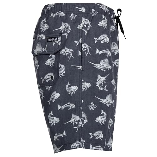 Salt Life Men's Fish N Bones Boardshorts2