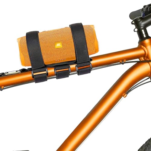Yuehuabao Porta Botellas para Bicicleta,Portabidón para Bicicleta Correa de Bicicleta Fijación Soporte para Altavoz Bluetooth Portátil Soporte Ajustable para Bebidas sin Tornillos para Bicicletas