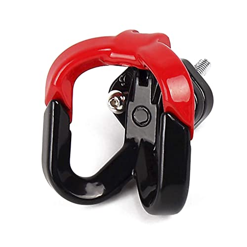 IKEEYUIS Gancho para motocicleta Universal Ganchos Duplos Antiferrugem Brilhante Auto-travamento Cab