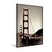 Produktbild CALVENDO Premium Textil-Leinwand 30 cm x 45 cm hoch GOLDEN Gate Bridge Vintage | Wandbild, Bild auf Keilrahmen, Fertigbild auf echter Leinwand, Leinwanddruck: Vista Point Orte Orte