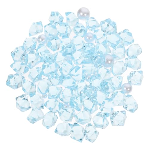 SUPVOX 水族館の色石の装飾 水族館の装飾 水族館の砂利 転落した結晶 装飾石 天然石英石 水族館砂利岩 水槽の装飾 装飾小石 水槽の岩 青い石 魚の水族館 バラ石英 Sky-blue 樹脂