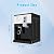 Top Loading Water Cooler Dispenser, Desktop Electric Hot and Cold Dispenser with 3 Temperature Settings, 1.1 to 5 Gallon Countertop Water Cooler Dispenser for Home Office Dorm (White & Black)