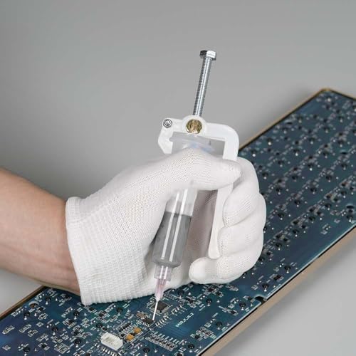 Image of Yakamoz Effortless Solder Flux Paste Glue Gun - Precision Solder Flux Extruder Handheld Needle Solder Paste Dispenser for Electronics Soldering, Fits 10cc Soldering Flux Paste